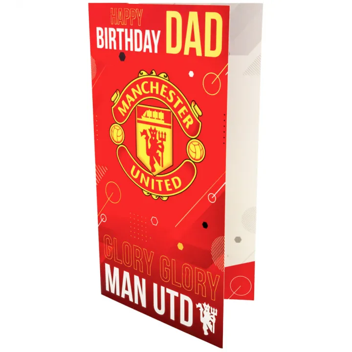 Manchester United FC картичка за рожден ден за баща – снимка 2