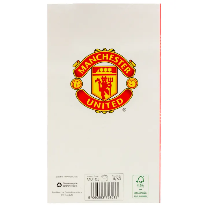 Manchester United FC картичка за рожден ден за баща – снимка 4