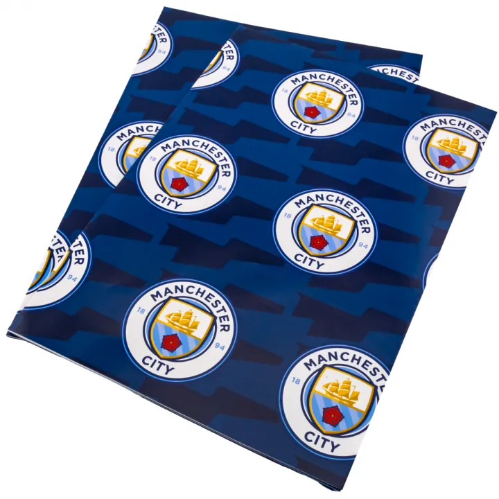 Manchester City FC Text Gift Wrap – снимка 2