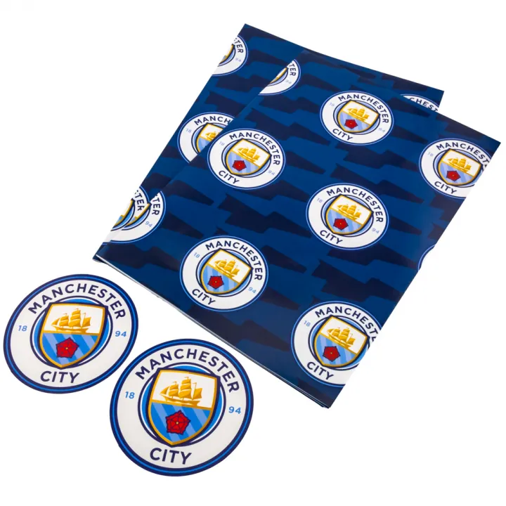 Manchester City FC Text Gift Wrap – снимка 3