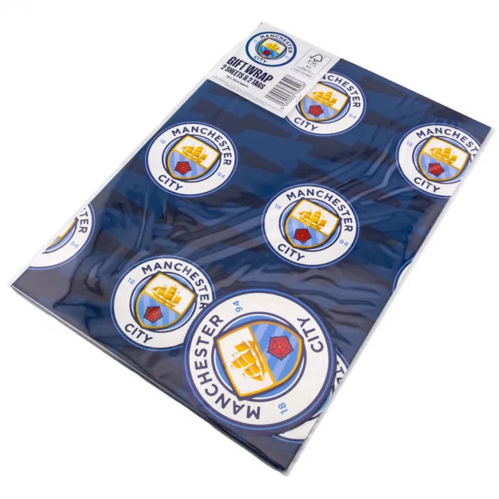 Manchester City FC Text Gift Wrap – снимка 5