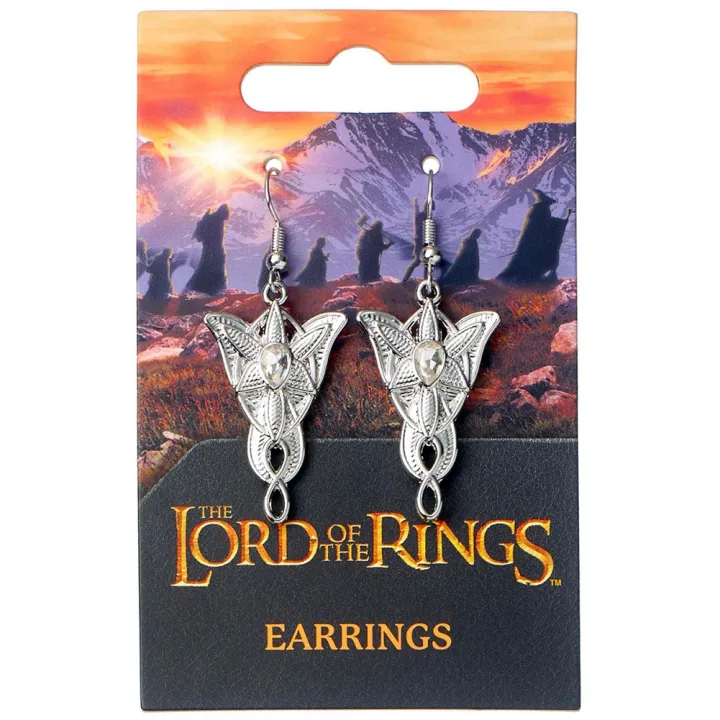 The Lord Of The Rings Silver Plated Earrings Evenstar – снимка 2