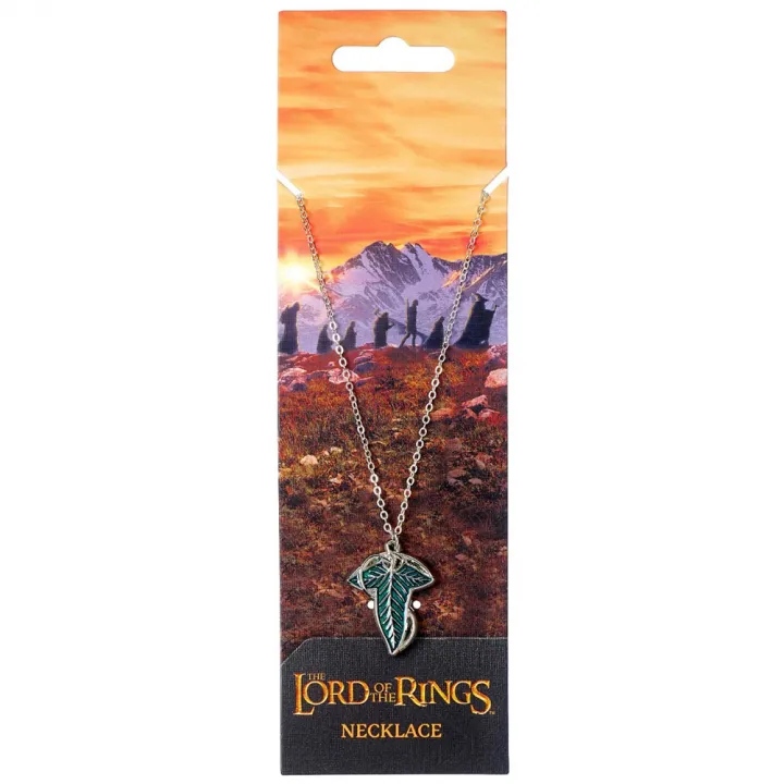 The Lord Of The Rings Silver Plated Necklace Leaf Of Lorien – снимка 4