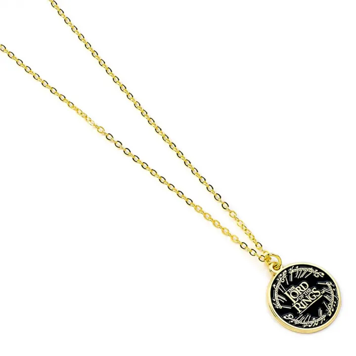 The Lord Of The Rings Gold Plated Necklace Logo – снимка 2