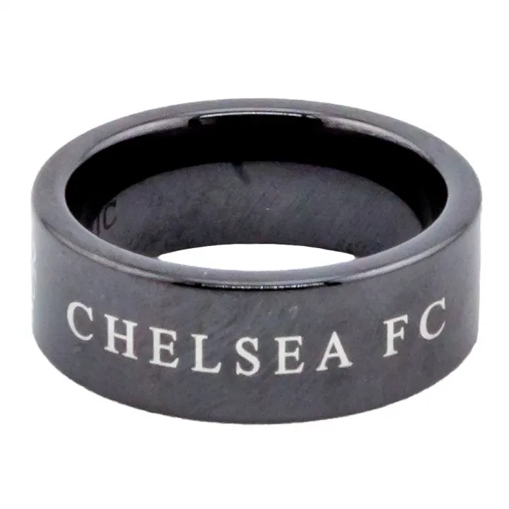 Chelsea FC Black Ceramic Ring Large – снимка 2