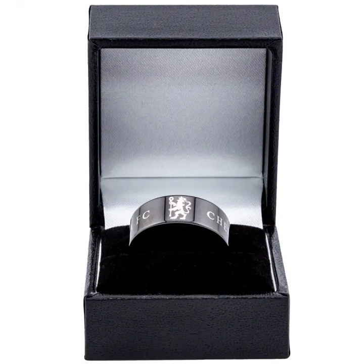 Chelsea FC Black Ceramic Ring Large – снимка 3