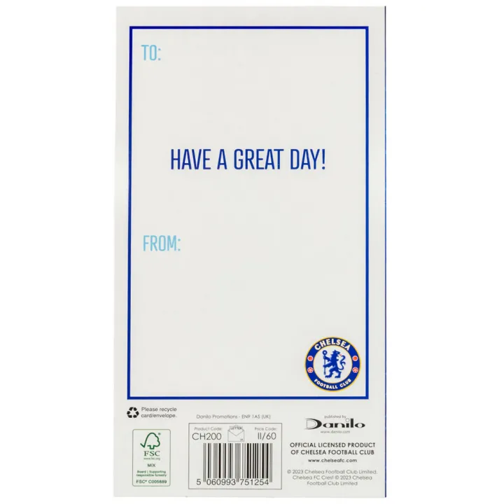 Chelsea FC Crest Birthday Card – снимка 4