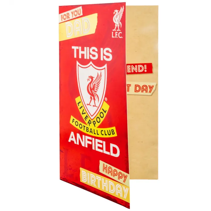 Liverpool FC картичка за рожден ден за баща – снимка 2