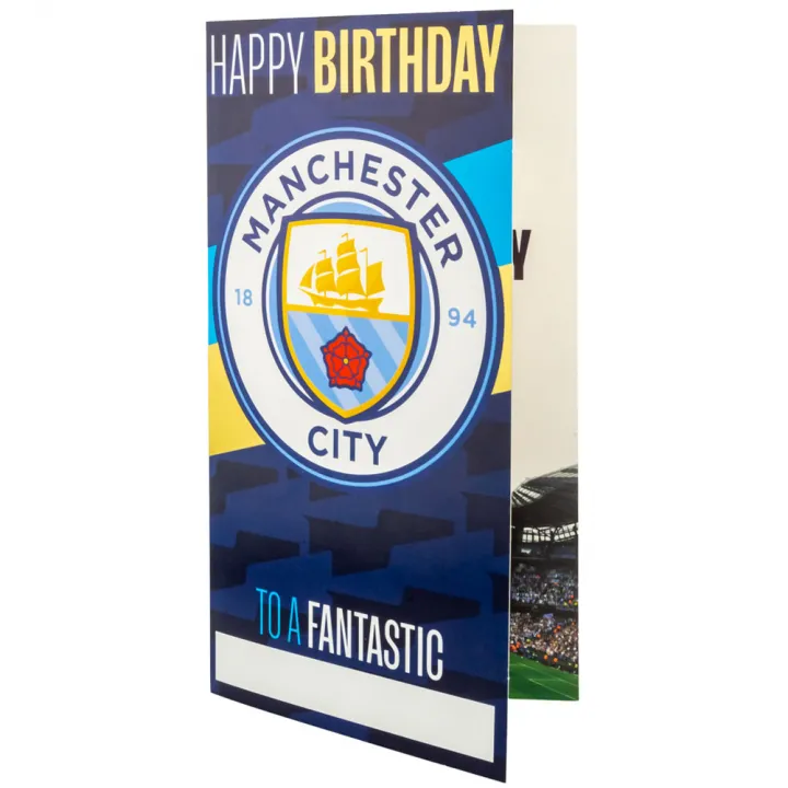 Manchester City FC Personalised Birthday Card – снимка 2
