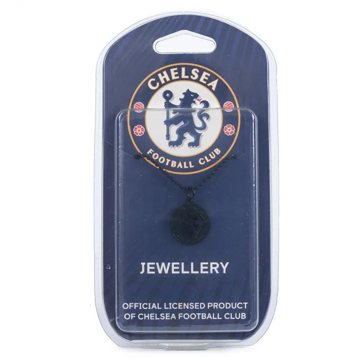 Chelsea FC Black Plated Pendant & Chain – снимка 2
