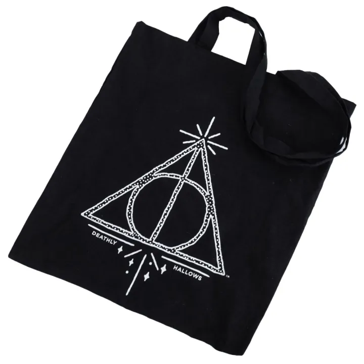 Harry Potter Deathly Hallows Canvas Tote Bag – снимка 3