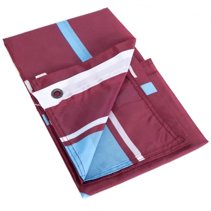 West Ham United FC Crest Stripe Flag – снимка 2