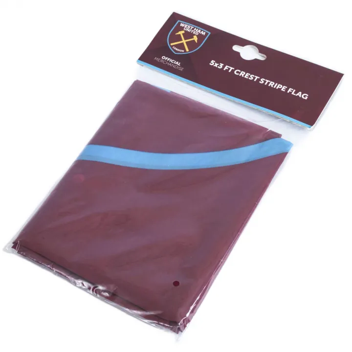 West Ham United FC Crest Stripe Flag – снимка 3