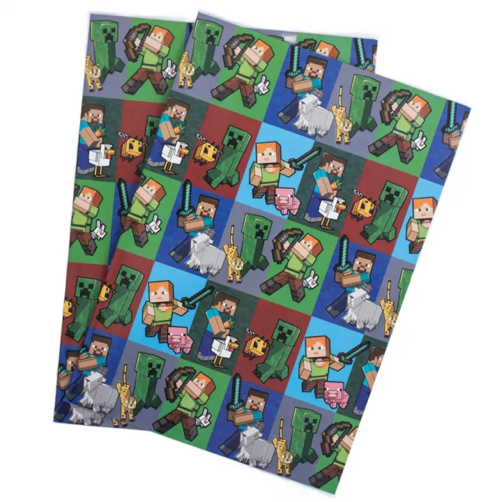 Minecraft Characters Gift Wrap – снимка 2