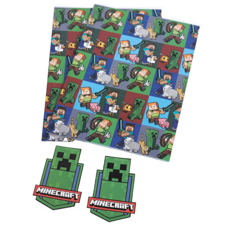 Minecraft Characters Gift Wrap – снимка 3