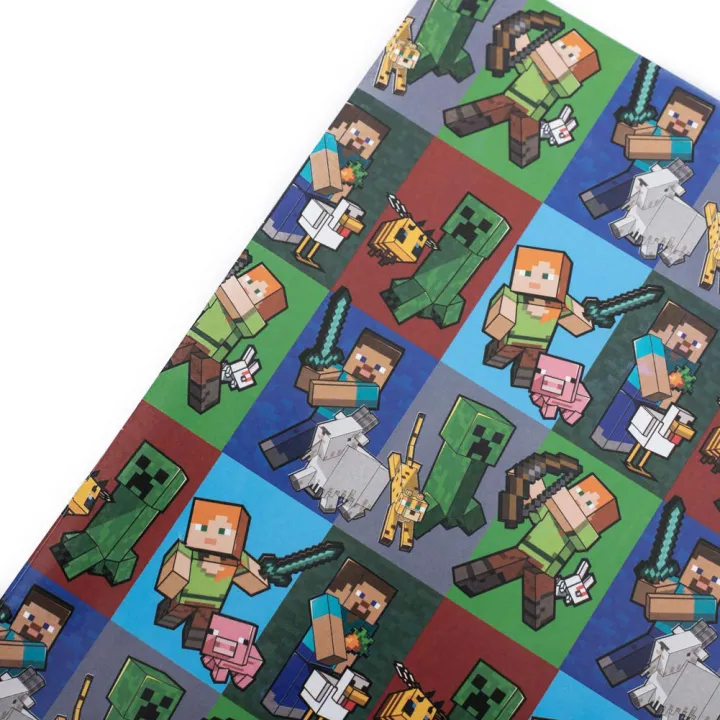 Minecraft Characters Gift Wrap – снимка 4
