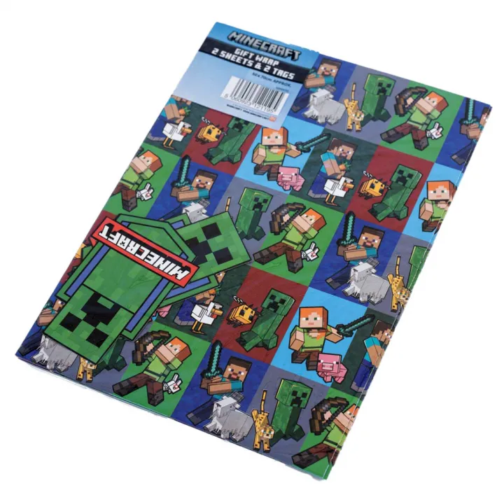 Minecraft Characters Gift Wrap – снимка 5