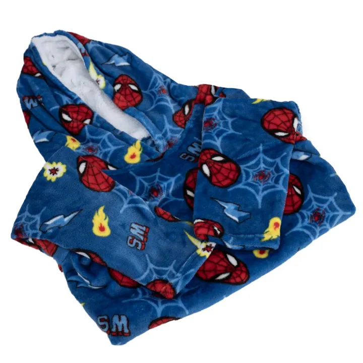 Spider-Man Kids Poncho Blanket – снимка 2