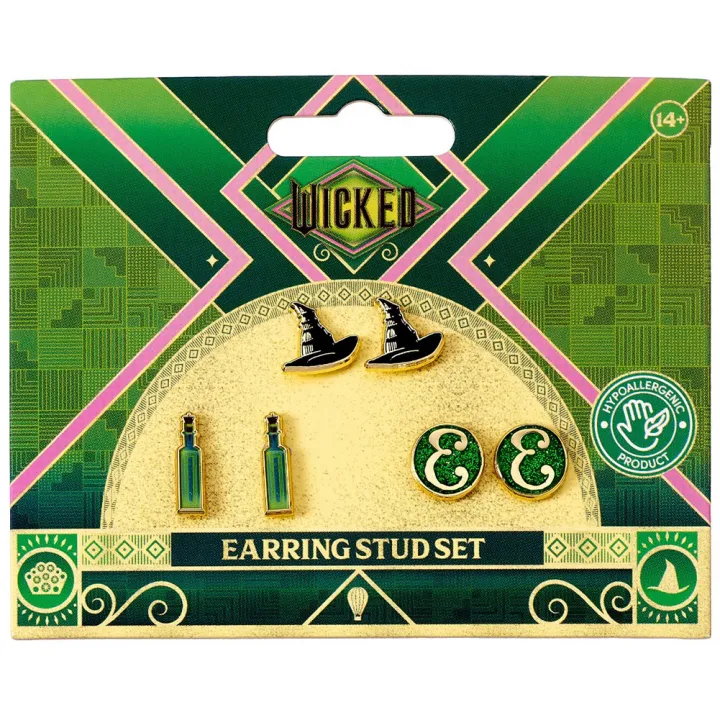 Wicked Elphaba Stud Earrings Set – снимка 3