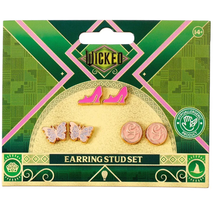 Wicked Glinda Stud Earrings Set – снимка 3