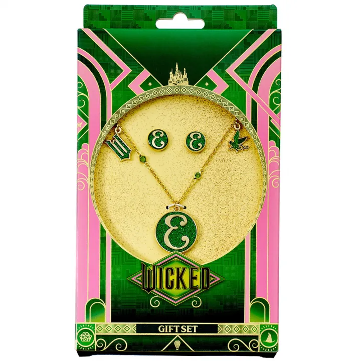 Wicked Gold Plated Elphaba Necklace & Earrings – снимка 2