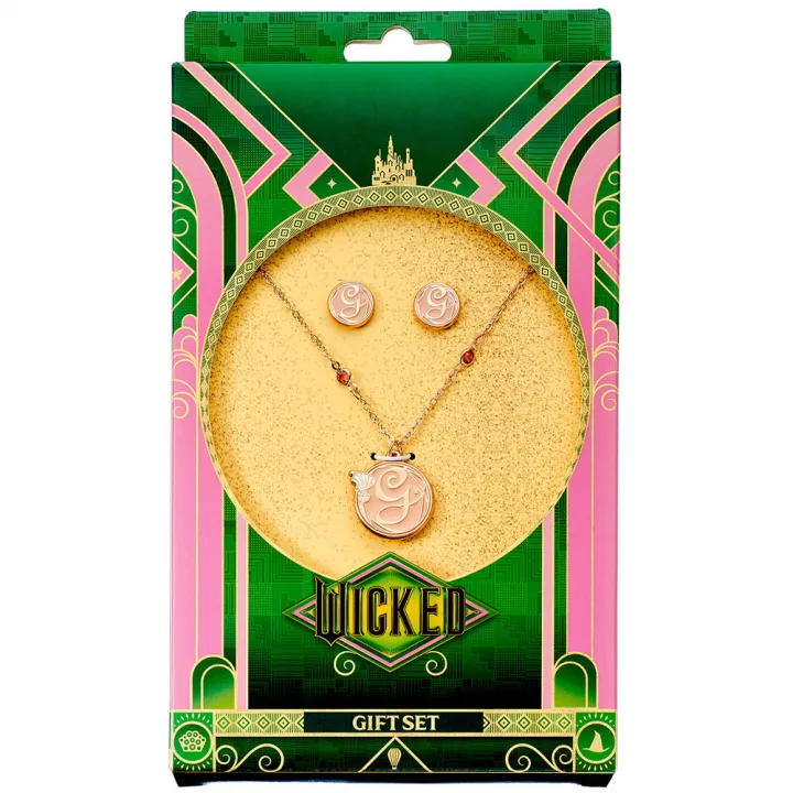 Wicked Rose Gold Plated Glinda Necklace & Earrings – снимка 2