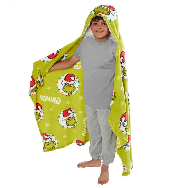 The Grinch Youths Hooded Blanket – снимка 2