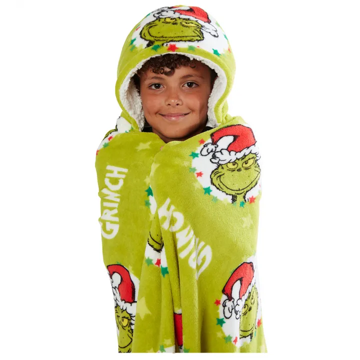 The Grinch Youths Hooded Blanket – снимка 3