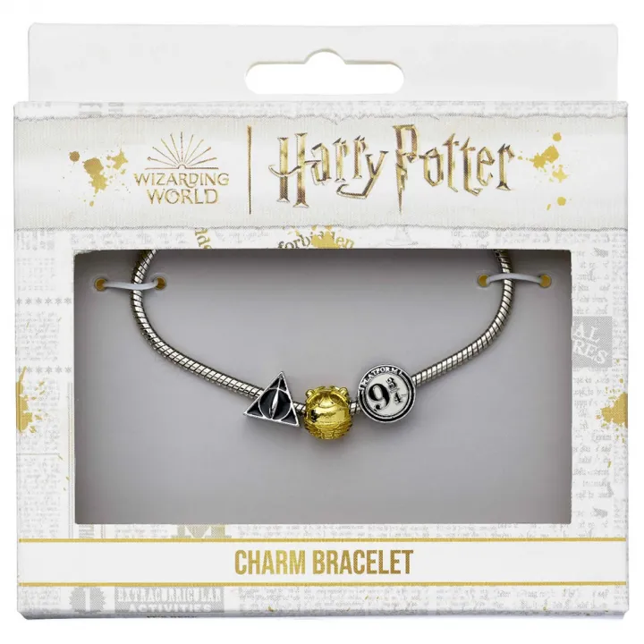 Harry Potter Silver Plated Bead Charm Bracelet – снимка 2