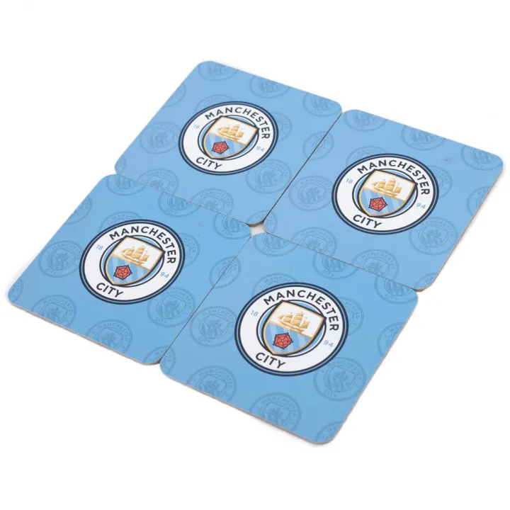 Manchester City FC 4pk Cork Coaster – снимка 2