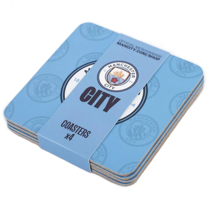 Manchester City FC 4pk Cork Coaster – снимка 4