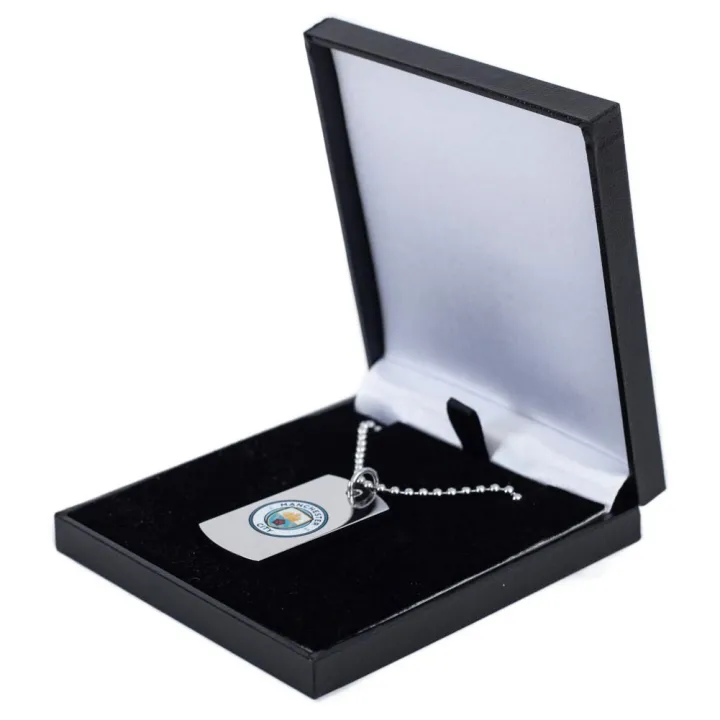 Manchester City FC Colour Crest Dog Tag & Chain – снимка 4