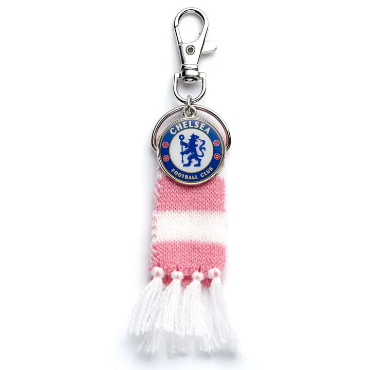 Chelsea FC Pink Bar Scarf Bag Charm – снимка 2