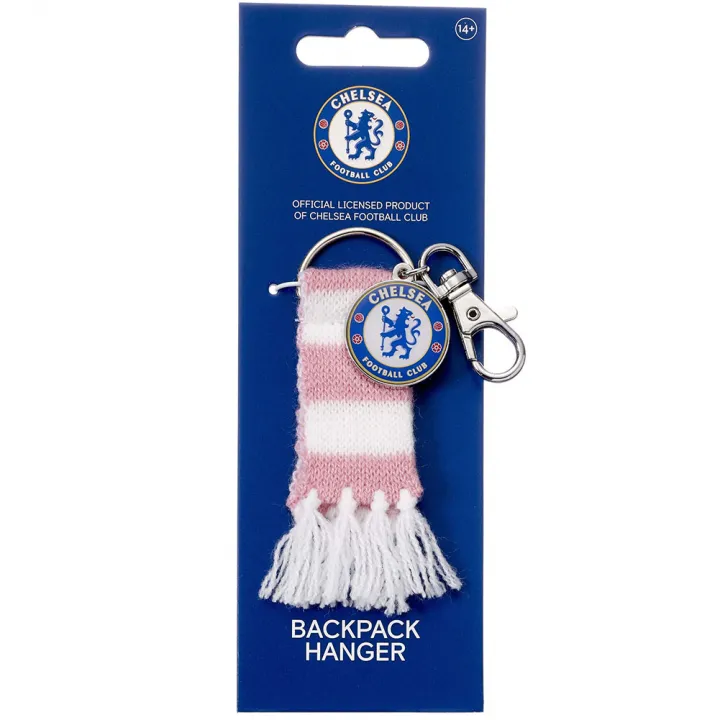 Chelsea FC Pink Bar Scarf Bag Charm – снимка 3