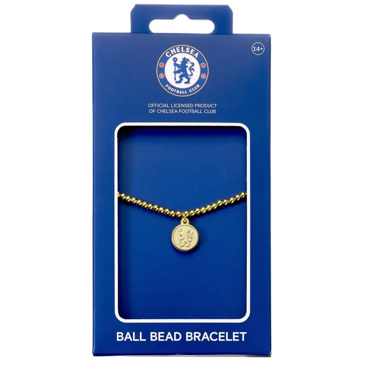 Chelsea FC Gold Finish Bead Bracelet – снимка 2