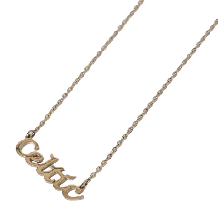 Celtic FC Gold Plated Name Dropper Necklace – снимка 3