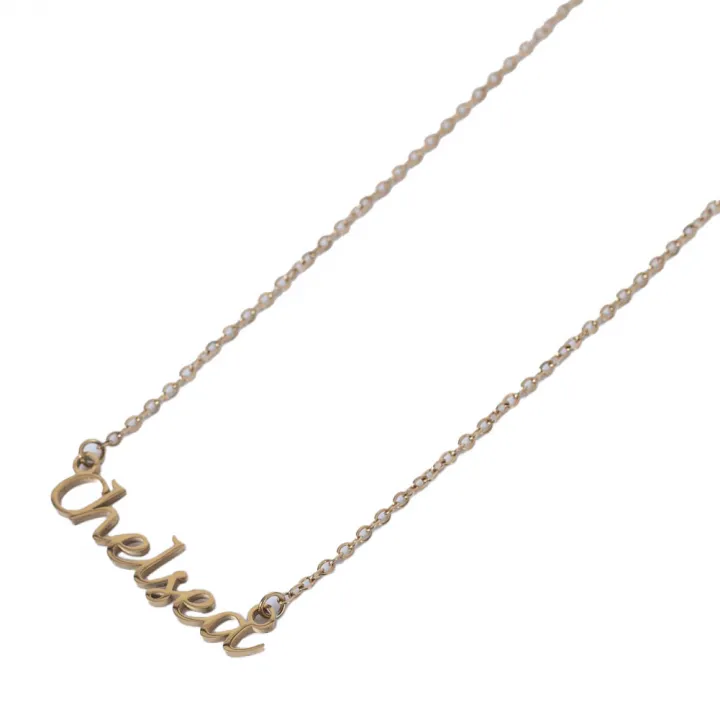 Chelsea FC Gold Plated Name Dropper Necklace – снимка 3