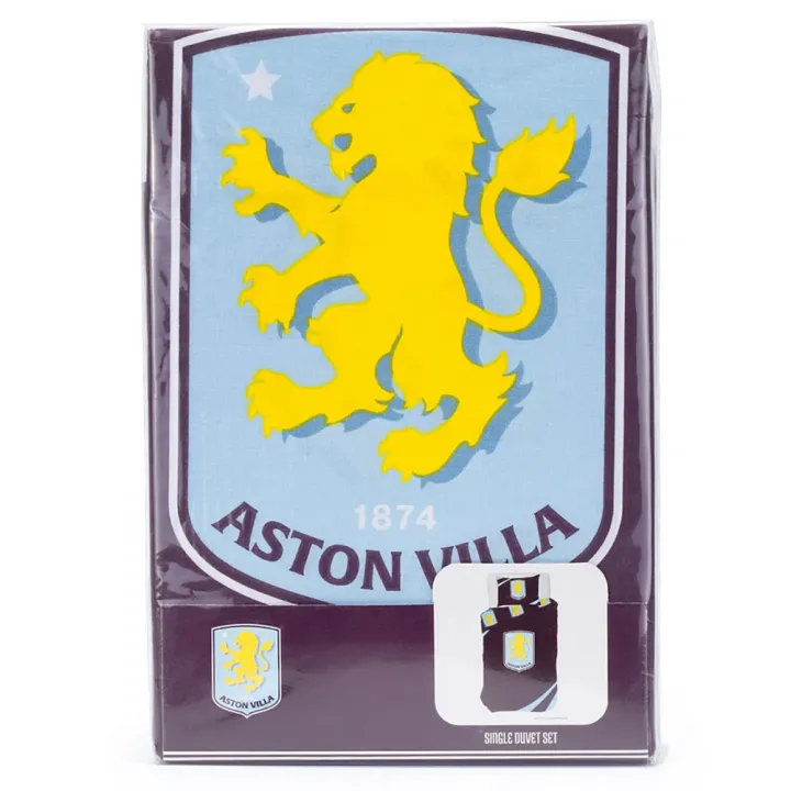 Aston Villa FC Single Duvet Set – снимка 4