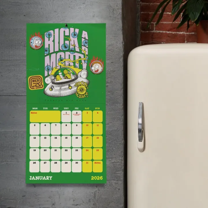 Rick And Morty стенен календар 2026 – снимка 3