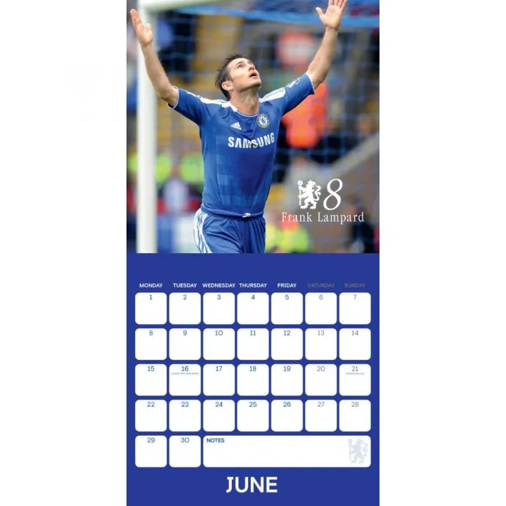 Chelsea FC "Легендите" стенен календар 2026 – снимка 2