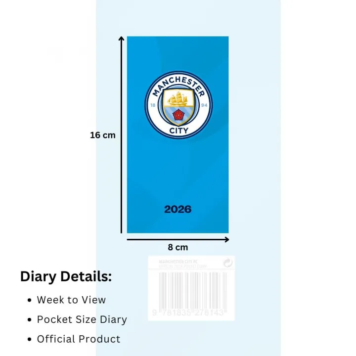 Manchester City FC джобен дневник-органайзер 2026 – снимка 4