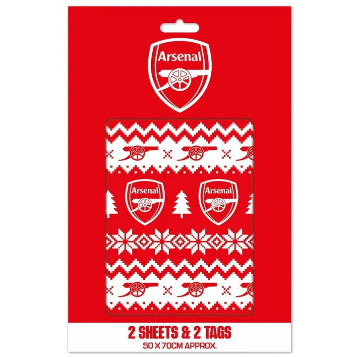 Arsenal FC коледна хартия за опаковане на подаръци – снимка 3