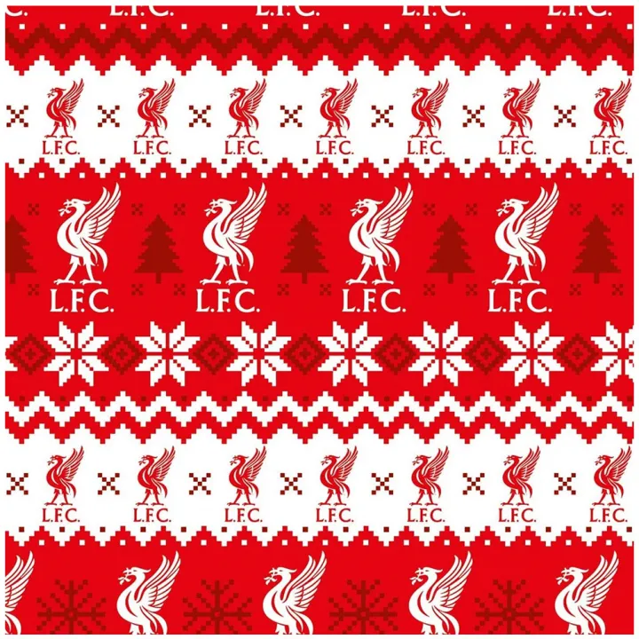Liverpool FC коледна хартия за опаковане на подаръци – снимка 2