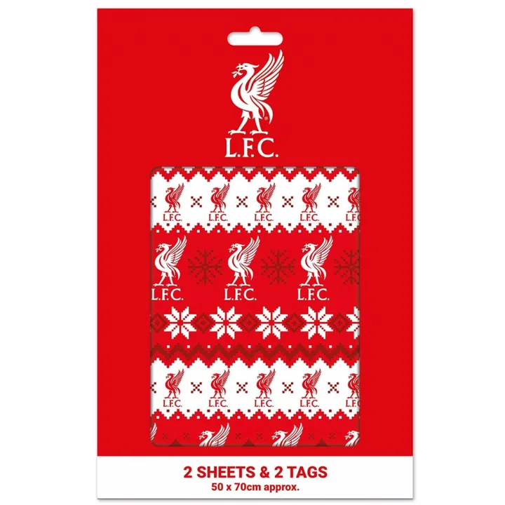 Liverpool FC коледна хартия за опаковане на подаръци – снимка 3