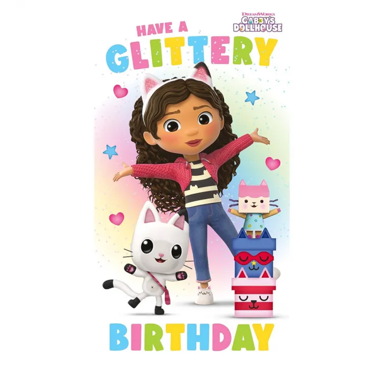 Gabby's Dollhouse Glittery Birthday Card – снимка 2