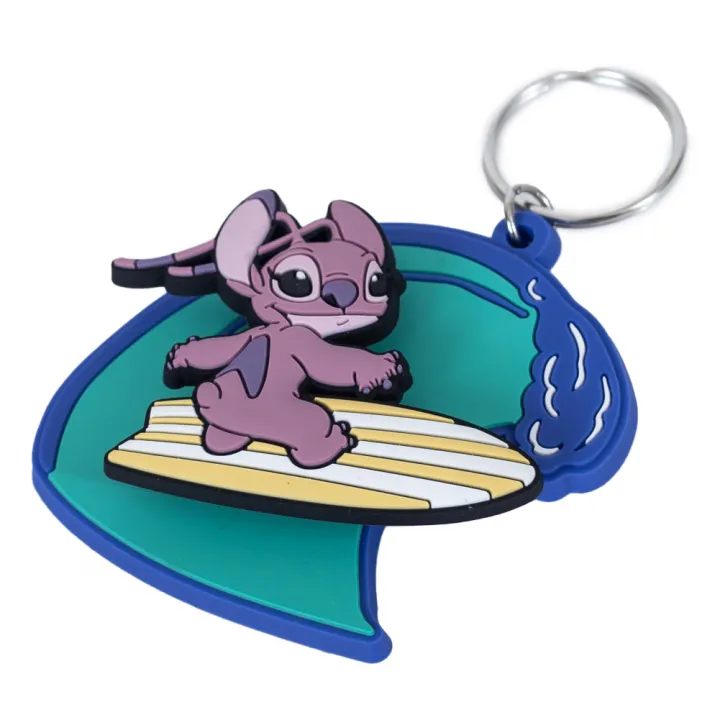 Lilo & Stitch Surfing Angel PVC Keyring – снимка 3