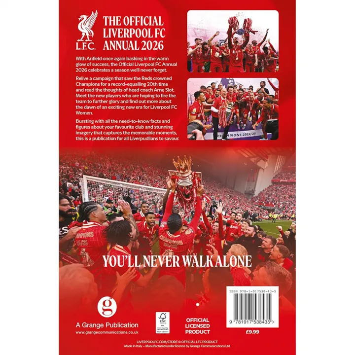 Liverpool FC годишник 2026 – снимка 4