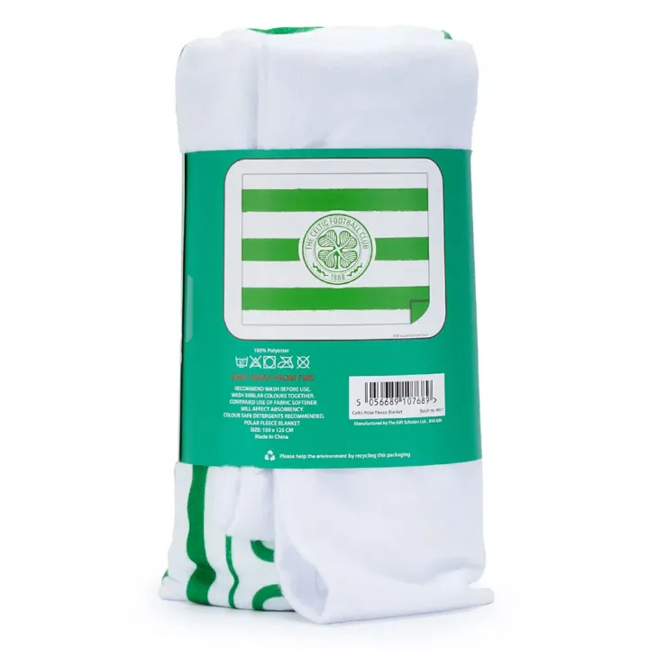 Celtic FC Hoop Polar Fleece Blanket – снимка 3