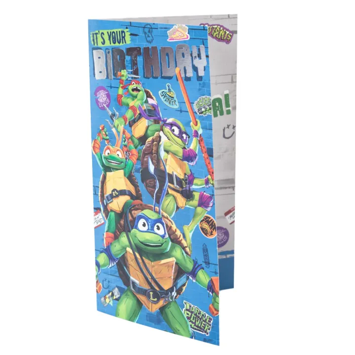 Teenage Mutant Ninja Turtles картичка за рожден ден – снимка 2