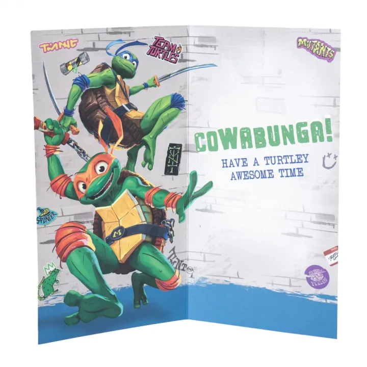 Teenage Mutant Ninja Turtles картичка за рожден ден – снимка 3